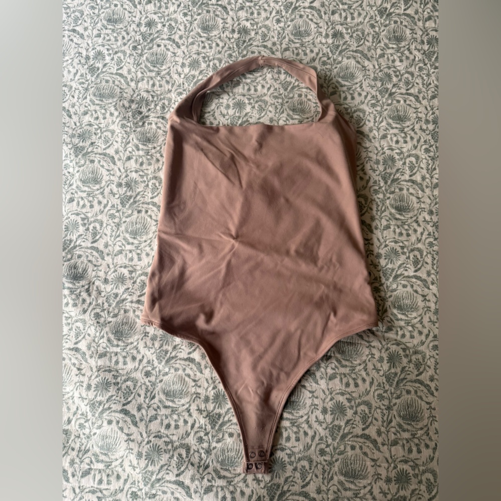 Abercrombie & Fitch Tan Halter Bodysuit